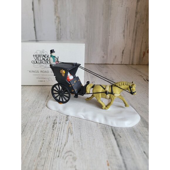Dept 56 55816 Kings Road cab Heritage Village accessories - Picture 1 of 7